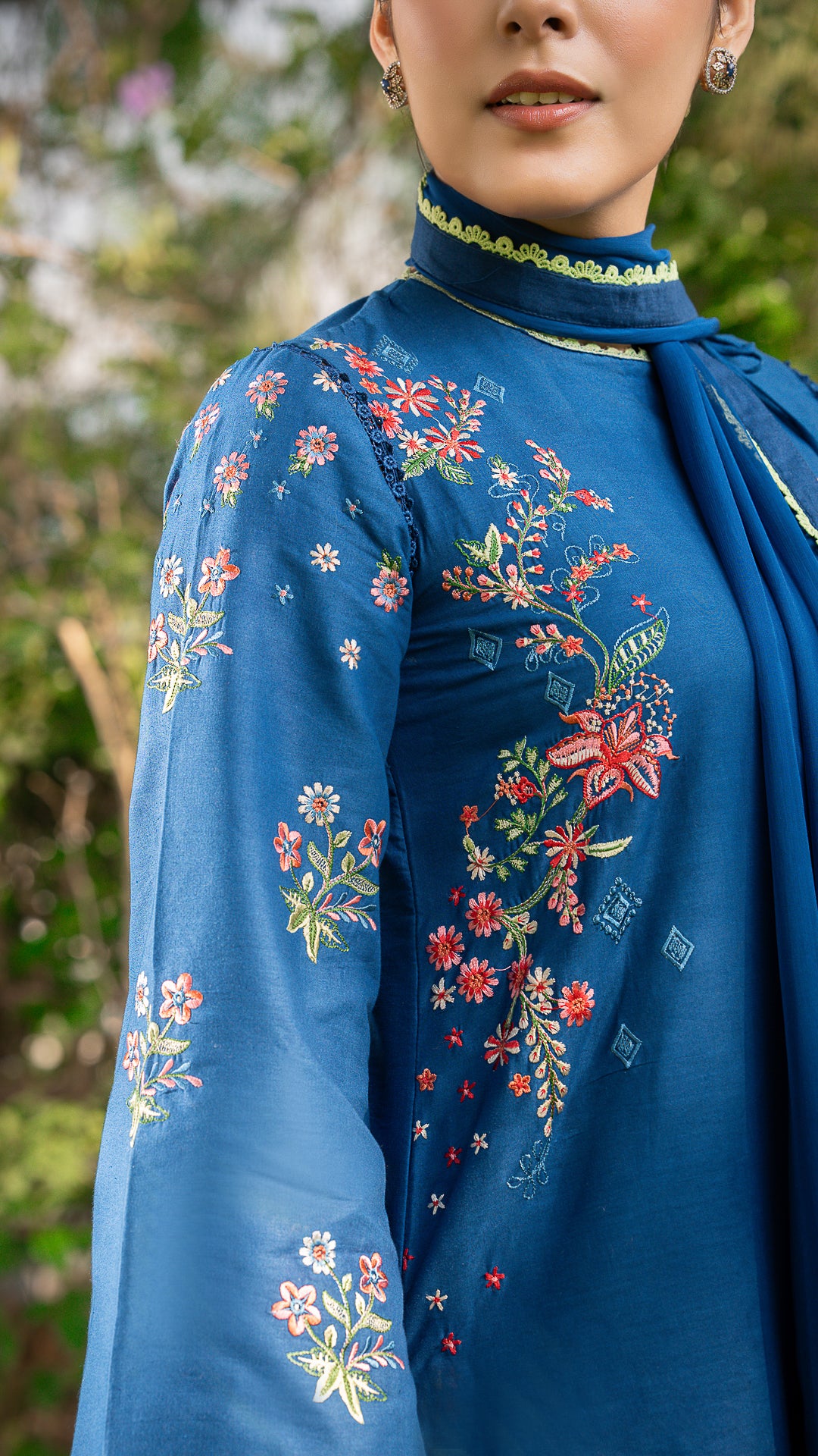 Neelam Blue Mirage Suit