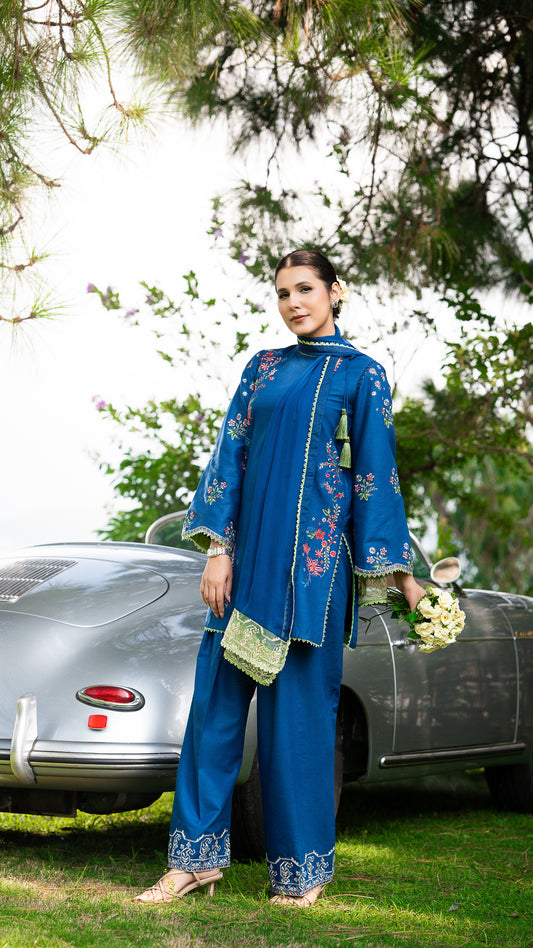 Neelam Blue Mirage Suit