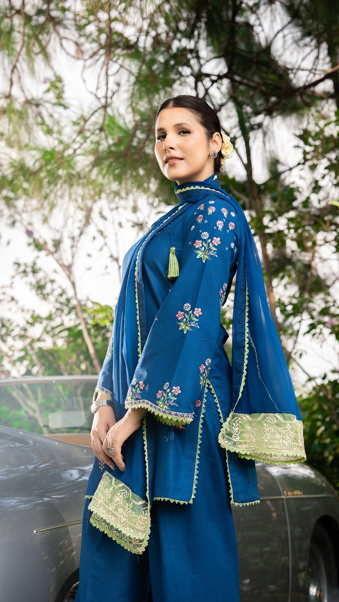 Neelam Blue Mirage Suit