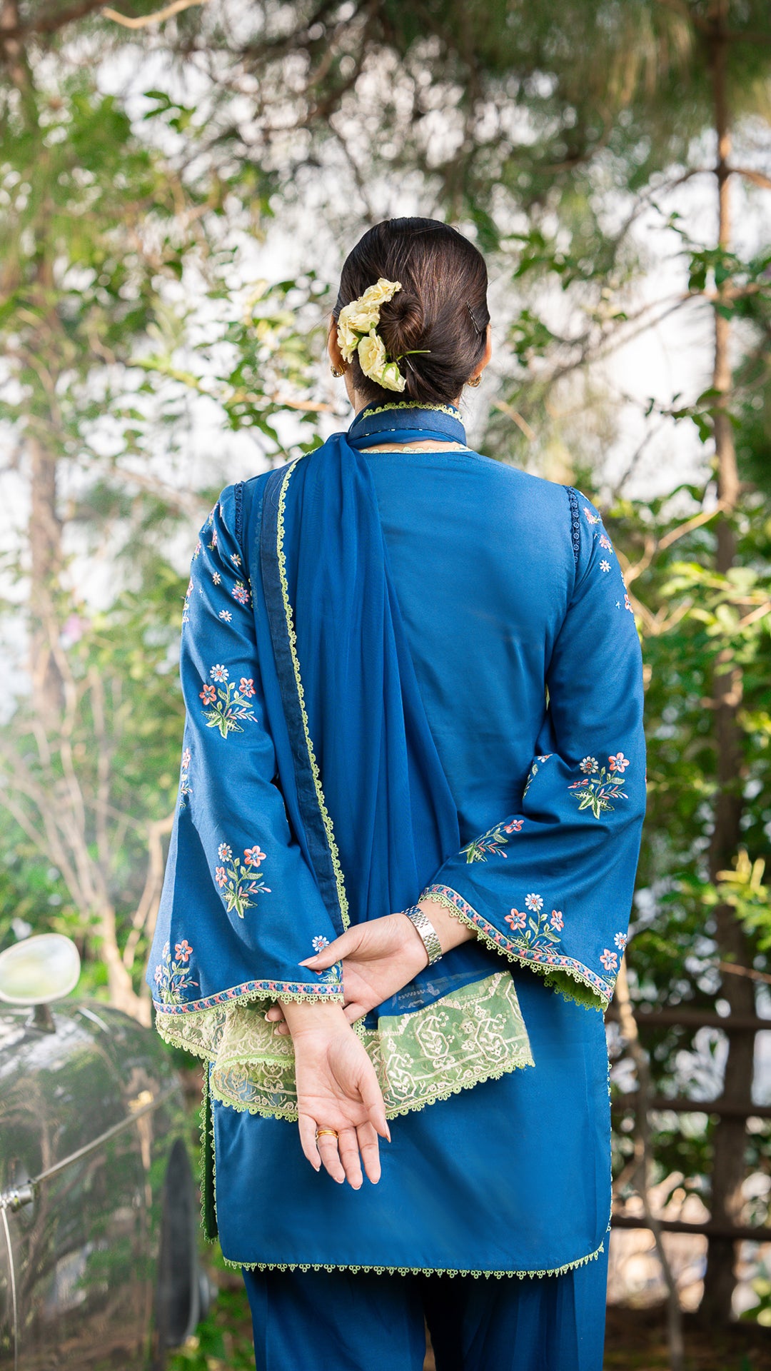 Neelam Blue Mirage Suit
