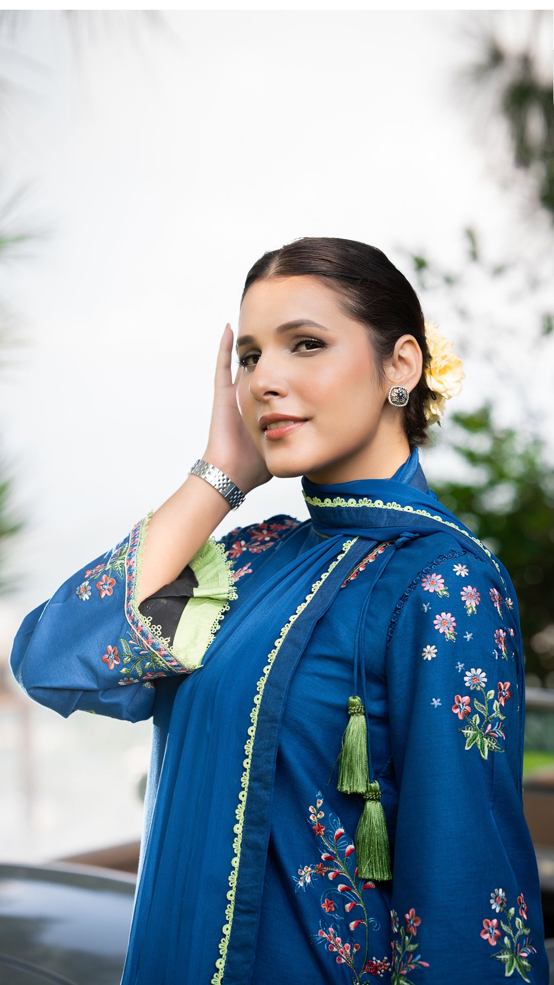 Neelam Blue Mirage Suit